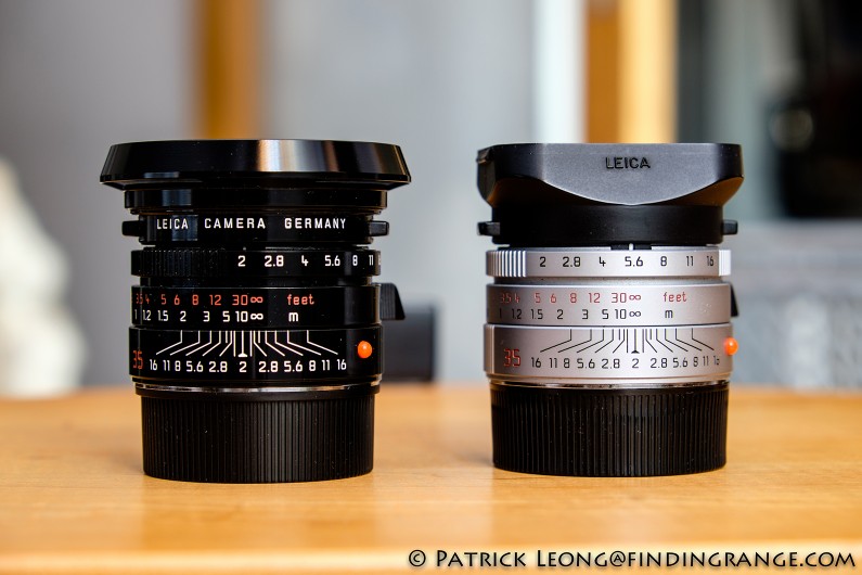 Leica-35mm-Summicron-ASPH-Silver-Chrome-vs-Black-Paint-Millenium-Edition-1