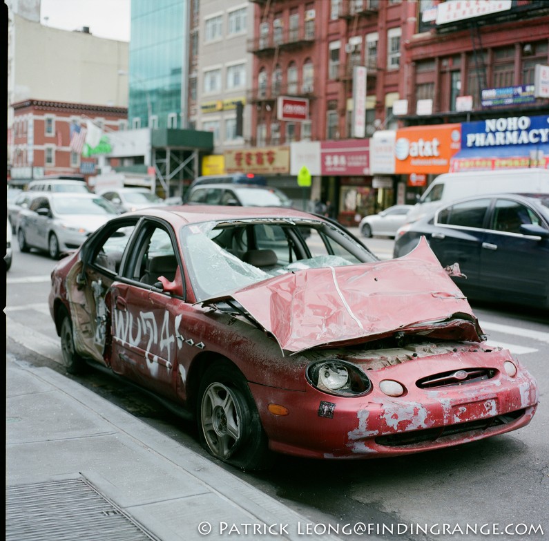 Hasselblad-503CW-Millennium-80mm-Planar-F2.8-Abandoned-Car-New-York-City-Fuji-Pro-400H