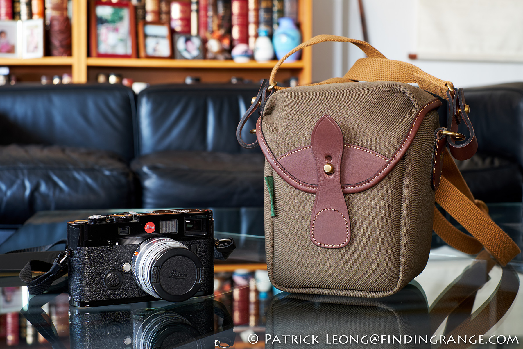 Billingham 72 Camera Bag - Khaki Canvas / Tan Leather