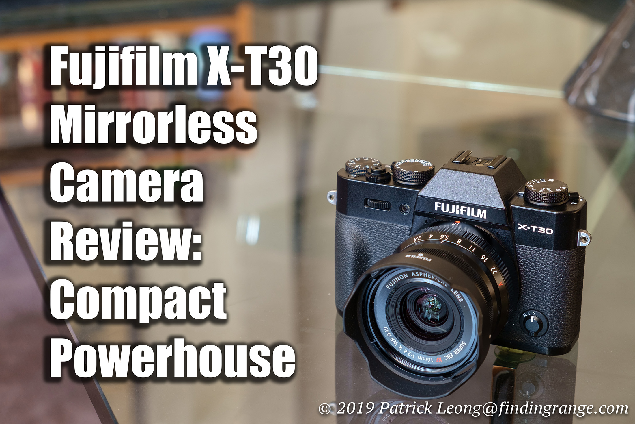 FUJIFILM X-T30 Mirrorless Camera with 35mm f/2 Lens and